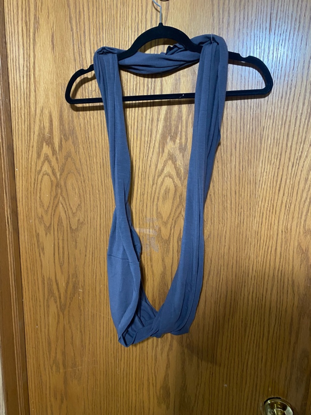 Light charcoal, gray infinity scarf